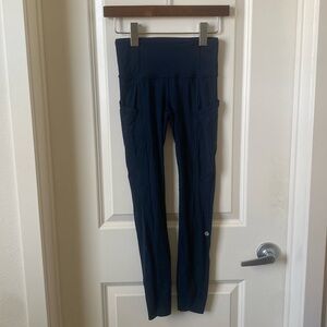 Lululemon Fast and Free High-Rise Tight 25’’ Navy